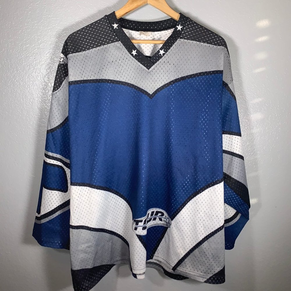 Tour Hockey Jersey Blue White #32